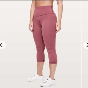 Lululemon Align Crop 21" Misty Merlot Size 6